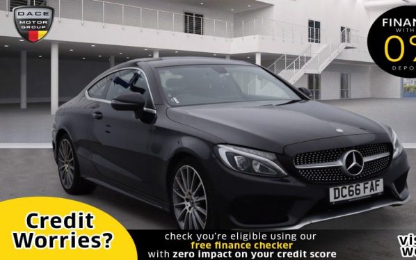 Used 2017 BLACK MERCEDES-BENZ C-CLASS Coupe 2.1 C 220 D AMG LINE 2d AUTO 168 BHP (reg. 2017-01-31) for sale in Manchester