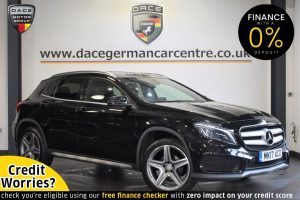 Used 2017 BLACK MERCEDES-BENZ GLA-CLASS Estate 1.6 GLA 200 AMG LINE [PREMIUM] 5d AUTO 154 BHP (reg. 2017-03-02) for sale in Altrincham