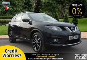 Used 2017 BLACK NISSAN X-TRAIL Estate 1.6 DIG-T TEKNA 5d 163 BHP (reg. 2017-06-26) for sale in Stockport