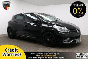 Used 2017 BLACK RENAULT CLIO Hatchback 1.6 RENAULTSPORT NAV TROPHY 5d AUTO 217 BHP (reg. 2017-11-15) for sale in Manchester