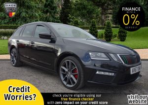 Used 2017 BLACK SKODA OCTAVIA Estate 2.0 VRS TDI DSG 5d AUTO 181 BHP (reg. 2017-11-24) for sale in Stockport