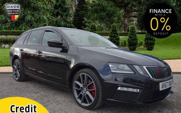 Used 2017 BLACK SKODA OCTAVIA Estate 2.0 VRS TDI DSG 5d AUTO 181 BHP (reg. 2017-11-24) for sale in Stockport