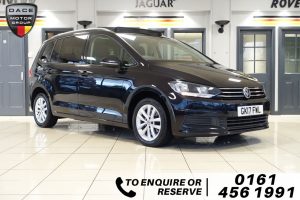 Used 2017 BLACK VOLKSWAGEN TOURAN 7 Seater 2.0 SE FAMILY TDI BLUEMOTION TECHNOLOGY DSG 5d AUTO 148 BHP (reg. 2017-03-09) for sale in Wilmslow