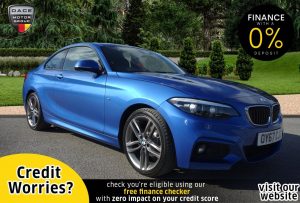 Used 2017 BLUE BMW 2 SERIES Coupe 2.0 218D M SPORT 2d 148 BHP (reg. 2017-09-12) for sale in Stockport