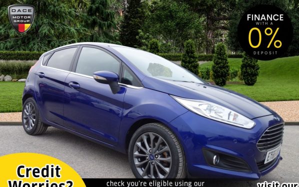 Used 2017 BLUE FORD FIESTA Hatchback 1.5 TITANIUM X TDCI 5d 94 BHP (reg. 2017-01-16) for sale in Stockport
