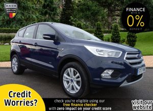 Used 2017 BLUE FORD KUGA Hatchback 2.0 ZETEC TDCI 5d 148 BHP (reg. 2017-06-27) for sale in Stockport