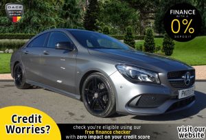 Used 2017 GREY MERCEDES-BENZ CLA Saloon 2.1 CLA 200 D AMG LINE 4d 134 BHP (reg. 2017-03-31) for sale in Stockport