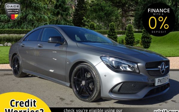 Used 2017 GREY MERCEDES-BENZ CLA Saloon 2.1 CLA 200 D AMG LINE 4d 134 BHP (reg. 2017-03-31) for sale in Stockport