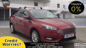 Used 2017 RED FORD FOCUS Estate 1.5 ZETEC EDITION TDCI 5d 118 BHP (reg. 2017-05-19) for sale in Manchester