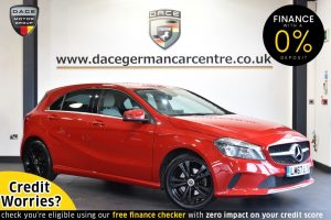 Used 2017 RED MERCEDES-BENZ A-CLASS Hatchback 1.6 A 160 SPORT 5DR AUTO 102 BHP (reg. 2017-10-31) for sale in Altrincham
