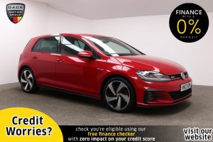 Used 2017 RED VOLKSWAGEN GOLF Hatchback 2.0 GTI TSI 5d 227 BHP (reg. 2017-10-17) for sale in Manchester