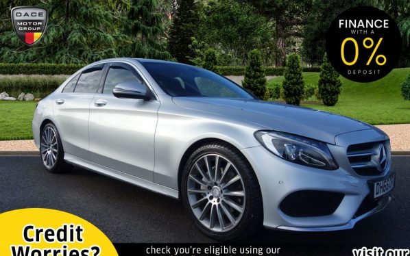 Used 2017 SILVER MERCEDES-BENZ C-CLASS Saloon 2.0 C200 AMG LINE 4d AUTO 184 BHP (reg. 2017-01-30) for sale in Stockport
