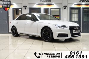 Used 2017 WHITE AUDI A4 Saloon 2.0 TFSI BLACK EDITION 4d 188 BHP (reg. 2017-09-15) for sale in Wilmslow