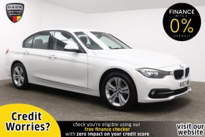 Used 2017 WHITE BMW 3 SERIES Saloon 2.0 316D SPORT 4d 114 BHP (reg. 2017-09-22) for sale in Manchester