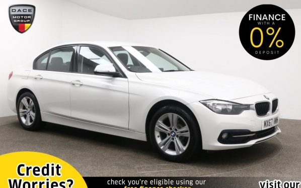 Used 2017 WHITE BMW 3 SERIES Saloon 2.0 316D SPORT 4d 114 BHP (reg. 2017-09-22) for sale in Manchester
