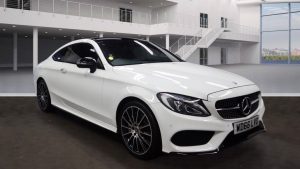 Used 2017 WHITE MERCEDES-BENZ C-CLASS Coupe 2.1 C 250 D AMG LINE PREMIUM PLUS 2d AUTO 201 BHP (reg. 2017-01-17) for sale in Stockport
