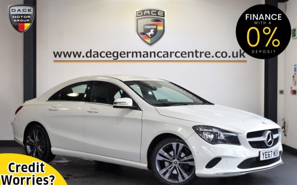 Used 2017 WHITE MERCEDES-BENZ CLA Coupe 2.1 CLA 200 D SPORT 4d 134 BHP (reg. 2017-11-14) for sale in Altrincham