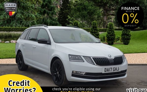 Used 2017 WHITE SKODA OCTAVIA Estate 1.6 SE L TDI 5d 114 BHP (reg. 2017-04-24) for sale in Stockport