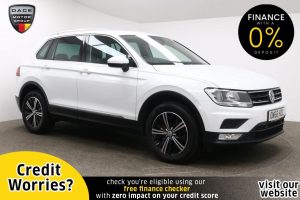 Used 2017 WHITE VOLKSWAGEN TIGUAN 4x4 2.0 SE NAVIGATION TDI BMT 4MOTION DSG 5d AUTO 188 BHP (reg. 2017-02-07) for sale in Manchester