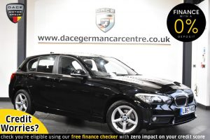 Used 2018 BLACK BMW 1 SERIES Hatchback 1.5 116D SE 5DR 114 BHP (reg. 2018-02-02) for sale in Altrincham