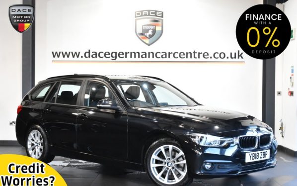 Used 2018 BLACK BMW 3 SERIES Estate 2.0 318D SE TOURING 5DR 148 BHP (reg. 2018-06-28) for sale in Altrincham