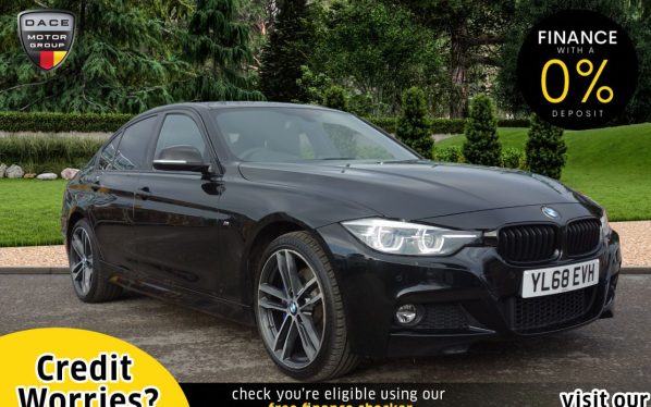 Used 2018 BLACK BMW 3 SERIES Saloon 2.0 320I XDRIVE M SPORT SHADOW EDITION 4d AUTO 181 BHP (reg. 2018-11-27) for sale in Stockport