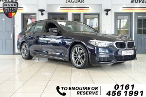 Used 2018 BLACK BMW 5 SERIES Estate 2.0 520D M SPORT TOURING 5d AUTO 188 BHP (reg. 2018-12-19) for sale in Wilmslow