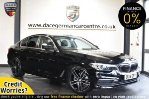 Used 2018 BLACK BMW 5 SERIES Saloon 2.0 520D SE 4DR AUTO 188 BHP (reg. 2018-06-29) for sale in Altrincham