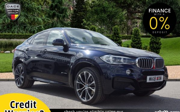 Used 2018 BLACK BMW X6 4x4 3.0 XDRIVE40D M SPORT EDITION 4d AUTO 309 BHP (reg. 2018-07-16) for sale in Stockport