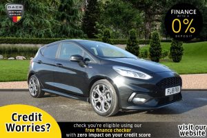 Used 2018 BLACK FORD FIESTA Hatchback 1.0 ST-LINE X 5d 99 BHP (reg. 2018-04-23) for sale in Stockport
