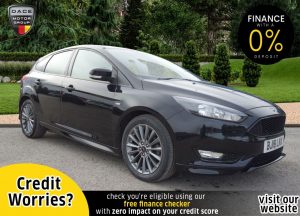 Used 2018 BLACK FORD FOCUS Hatchback 1.0 ST-LINE 5d 139 BHP (reg. 2018-04-30) for sale in Stockport