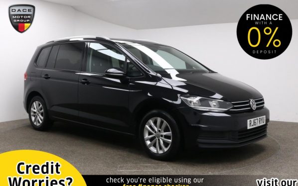 Used 2018 BLACK VOLKSWAGEN TOURAN MPV 1.6 SE TDI BLUEMOTION TECHNOLOGY 5d 114 BHP (reg. 2018-01-19) for sale in Manchester