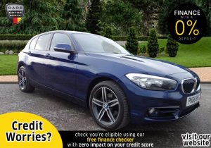 Used 2018 BLUE BMW 1 SERIES Hatchback 2.0 120D SPORT 5d 188 BHP (reg. 2018-09-18) for sale in Stockport