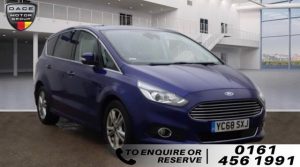 Used 2018 BLUE FORD S-MAX MPV 2.0 TITANIUM TDCI 5d AUTO 177 BHP (reg. 2018-09-28) for sale in Wilmslow