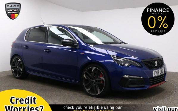 Used 2018 BLUE PEUGEOT 308 Hatchback 1.6 GTI THP S/S BY PS 5d 270 BHP (reg. 2018-07-30) for sale in Manchester