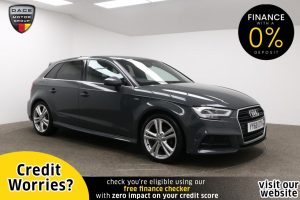 Used 2018 GREY AUDI A3 Hatchback 1.5 SPORTBACK TFSI S LINE 5d AUTO 148 BHP (reg. 2018-10-31) for sale in Manchester