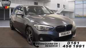 Used 2018 GREY BMW 1 SERIES Hatchback 1.5 118I M SPORT SHADOW EDITION 5d 134 BHP (reg. 2018-03-12) for sale in Wilmslow