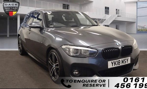 Used 2018 GREY BMW 1 SERIES Hatchback 1.5 118I M SPORT SHADOW EDITION 5d 134 BHP (reg. 2018-03-12) for sale in Wilmslow