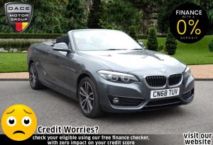 Used 2018 GREY BMW 2 SERIES Convertible 2.0 218D SPORT 2d 148 BHP (reg. 2018-11-22) for sale in Stockport