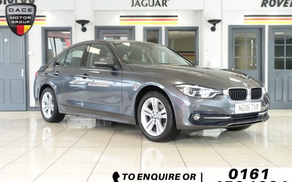 Used 2018 GREY BMW 3 SERIES Saloon 2.0 320D XDRIVE SPORT 4d AUTO 188 BHP (reg. 2018-06-26) for sale in Wilmslow