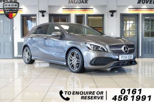 Used 2018 GREY MERCEDES-BENZ A-CLASS Hatchback 1.6 A 160 AMG LINE PREMIUM 5d 102 BHP (reg. 2018-03-01) for sale in Wilmslow