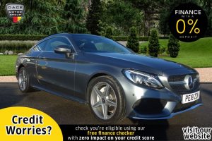 Used 2018 GREY MERCEDES-BENZ C-CLASS Coupe 2.1 C 220 D AMG LINE PREMIUM 2d AUTO 168 BHP (reg. 2018-03-31) for sale in Stockport