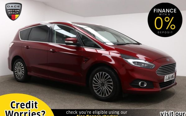 Used 2018 RED FORD S-MAX MPV 2.0 TITANIUM ECOBLUE 5d 188 BHP (reg. 2018-10-31) for sale in Manchester