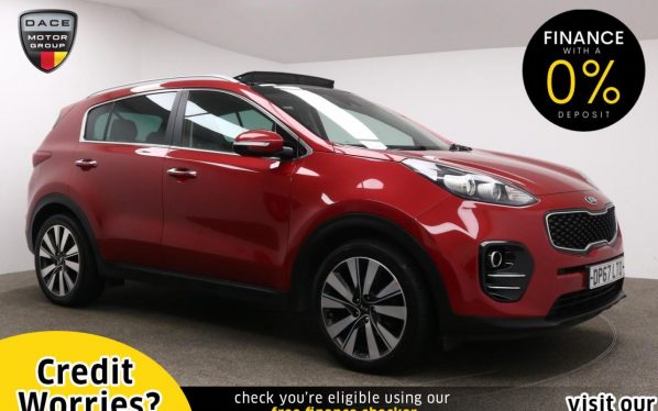 Used 2018 RED KIA SPORTAGE Estate 1.7 CRDI 3 ISG 5d 114 BHP (reg. 2018-02-08) for sale in Manchester
