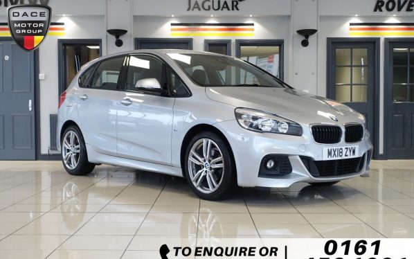 Used 2018 SILVER BMW 2 SERIES Hatchback 1.5 216D M SPORT ACTIVE TOURER 5d AUTO 114 BHP (reg. 2018-03-01) for sale in Wilmslow