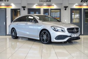 Used 2018 SILVER MERCEDES-BENZ CLA Estate 2.1 CLA 200 D AMG LINE 5d 134 BHP (reg. 2018-01-09) for sale in Wilmslow