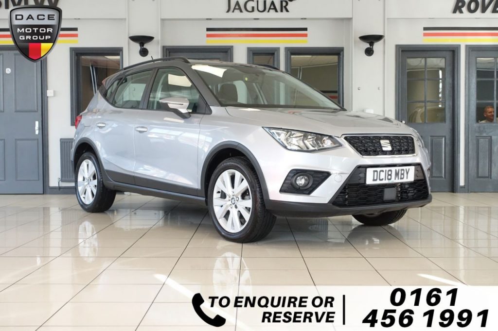 Used 2018 SILVER SEAT ARONA SUV 1.6 TDI SE TECHNOLOGY LUX 5d 114 BHP (reg. 2018-08-13) for sale in Wilmslow