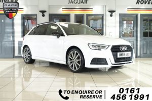 Used 2018 WHITE AUDI A3 Hatchback 1.5 TFSI BLACK EDITION 5d AUTO 148 BHP (reg. 2018-06-29) for sale in Wilmslow