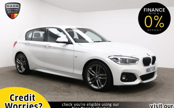 Used 2018 WHITE BMW 1 SERIES Hatchback 1.5 118I M SPORT 5d 134 BHP (reg. 2018-02-26) for sale in Manchester