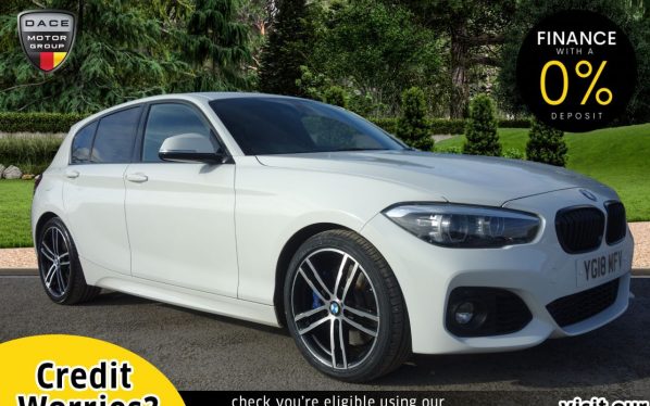 Used 2018 WHITE BMW 1 SERIES Hatchback 1.5 118I M SPORT SHADOW EDITION 5d AUTO 134 BHP (reg. 2018-03-01) for sale in Stockport
